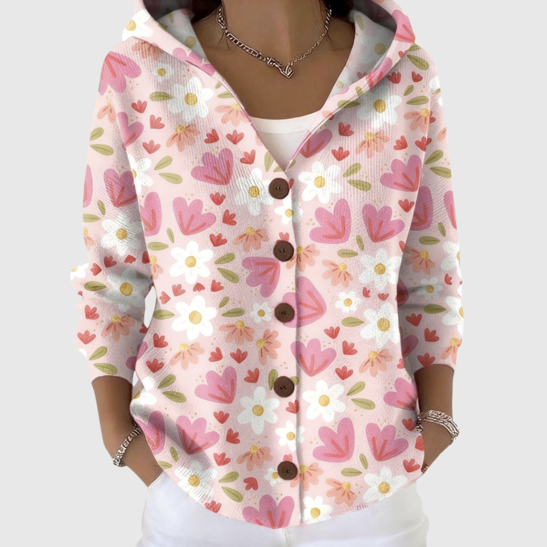 Veerle | Comfortabele gebreide cardigan met capuchon