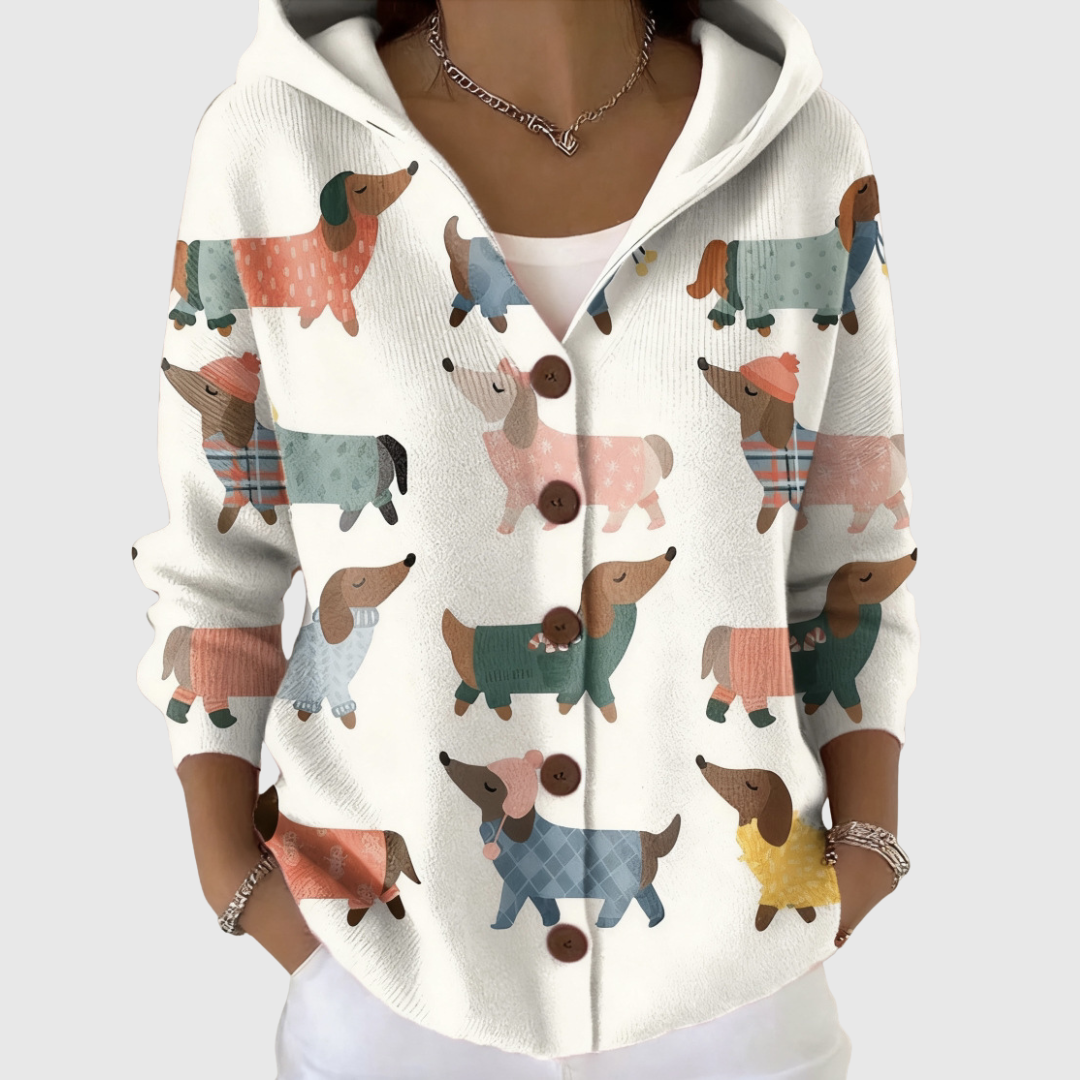 Hilde | Comfortabele gebreide cardigan met capuchon