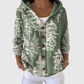 Trees | Comfortabele gebreide cardigan met capuchon