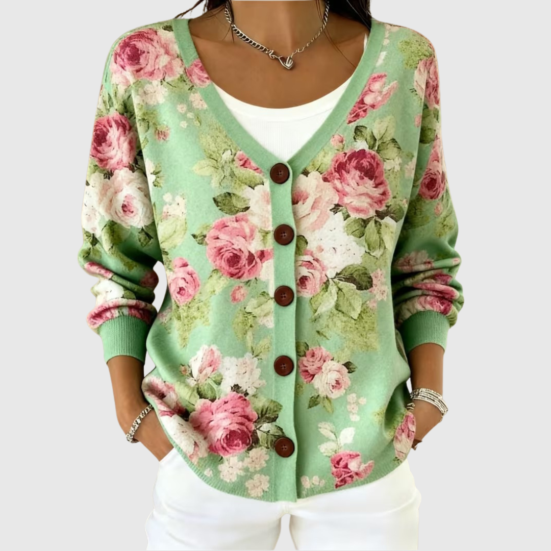 Judith | Comfortabele gebreide cardigan met knopen