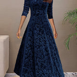Carine | Elegante Fluwelen Jurk voor Feestdagen