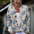 Hannah | Cardigan met sierlijke bloemenprint