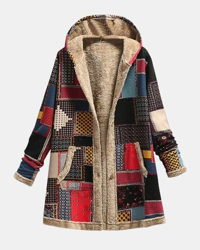 Joke | Vintage patchwork fleecejas