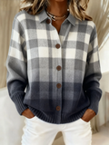 Lotte | Grijze Ombré-Cardigan met Knopen