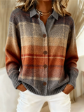 Eline | Geruite ombré vest voor de herfst