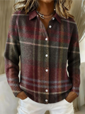 Ingrid | Klassieke geruite cardigan