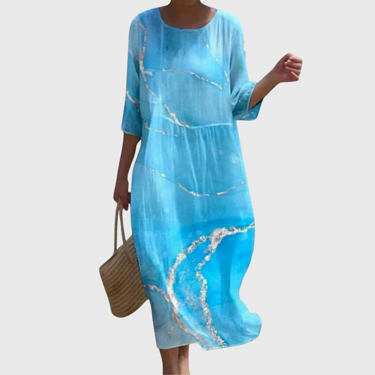 Nynke | Elegante Maxi Bloemenjurk