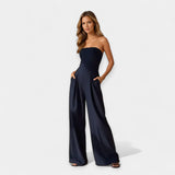 Nina - Havejumpsuit med spidse stropper