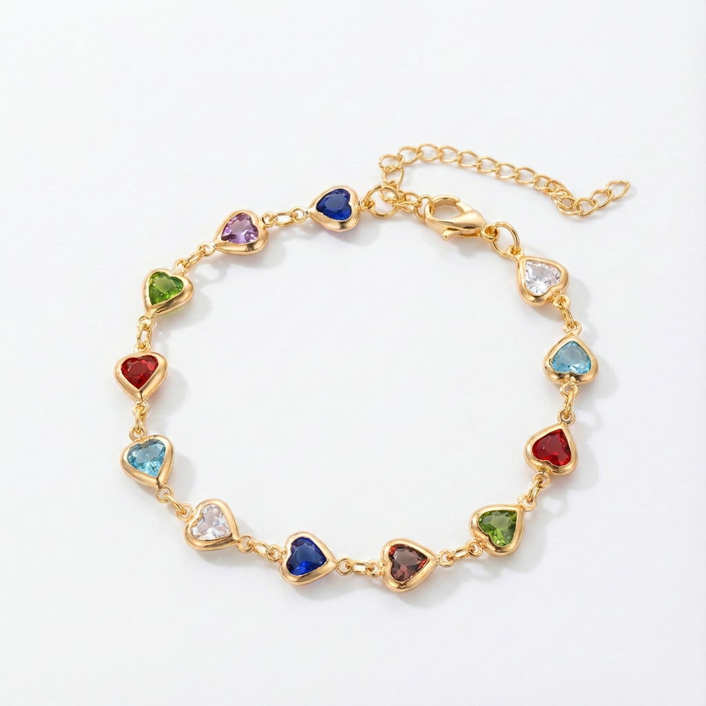 Unieke hartvormige armband